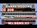 SHARE ADDONS LOKOMOTIF CC 206 DRR+gerbong Kerakyatan+M1 SSNG V2 || Trainz Simulator Android