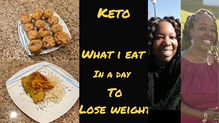 KETO WHAT I EAT IN A DAY| STRAWBERRY SHORTCAKE BITES | COCONUT CURRY SALMON | Keto Recipes