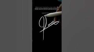 Creating Signature, but in 5 sec! Satisfying! #art #calligraphy #satisfying #signature