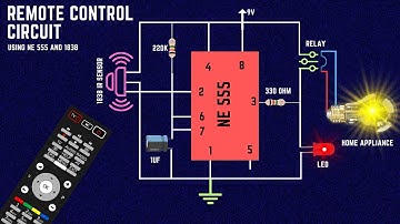 How to make infrared remote control circuit using NE 555?