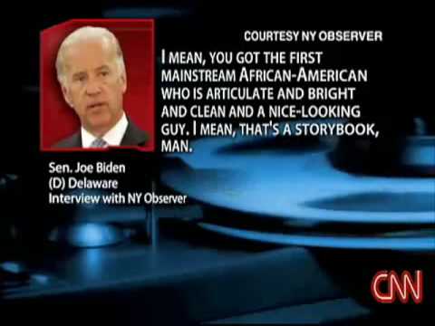 Biden: Obama is first "CLEAN" African American - YouTube