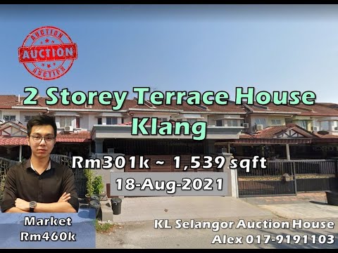 【Auction Review】2 Storey Terrace House, Klang - 18-Aug-2021