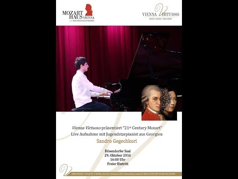 ახალგაზრდა პიანისტი სანდრო გეგეჭკორი – კონცერტი მოცარტის სახლ–მუზეუმში