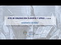 Retransmisin graduaciones filosofa y letras  3 sesin geografa e historia