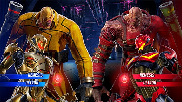 Ultron & Nemesis VS Ultron & Nemesis (Very Hard) - Marvel vs Capcom | 4K UHD Gameplay