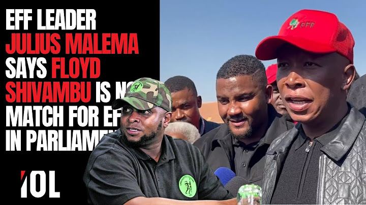 EFF leader Julius Malema speaks out after Floyd Shivambu sacked as MK Party secretary general