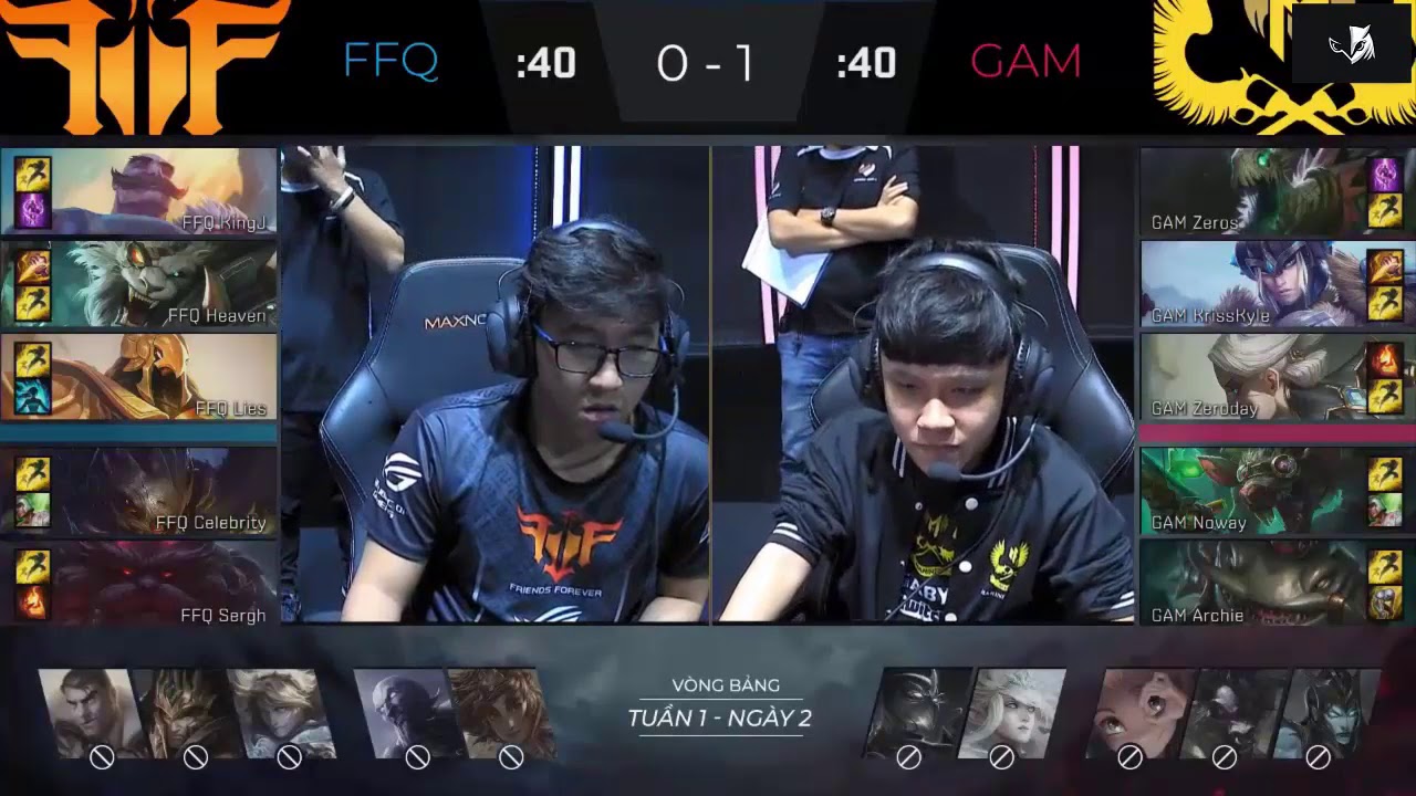FULL Highlights GAM vs FFQ - VCS Mùa Xuân 2018