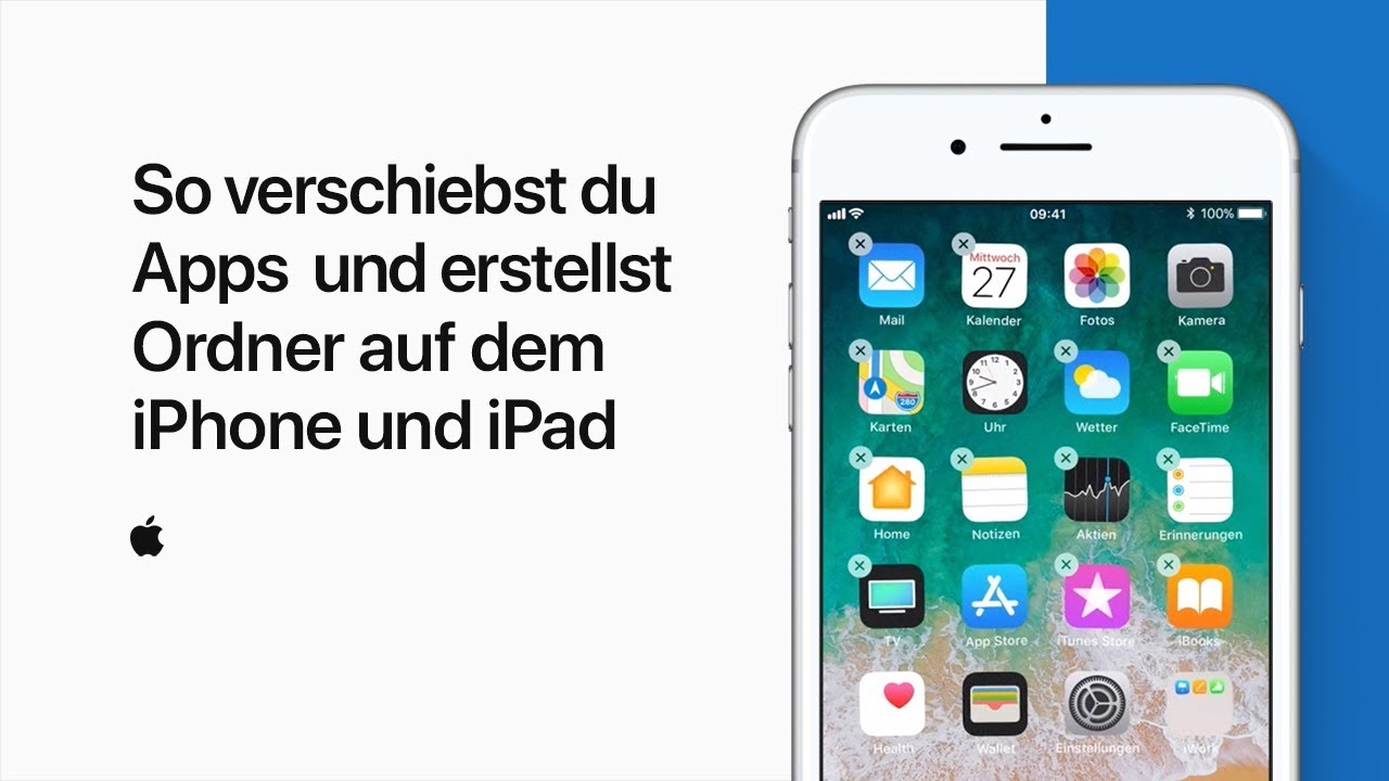 Auf Dem Iphone Und Ipad Apps Verschieben Und Ordner Erstellen Apple Support Youtube