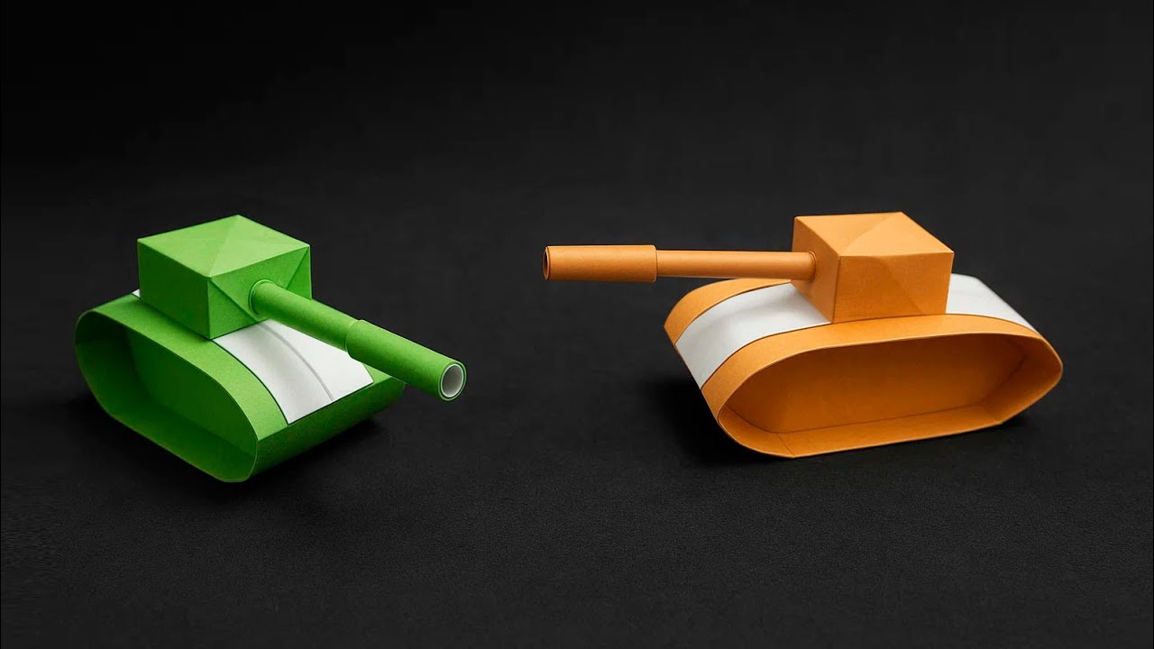 How to Make a Miniature Paper Tank – Easy Step by Step Tutorial! - YouTube
