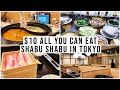 All You Can East Shabu Shabu for $10 in Tokyo / Cheap and Good Japanese Chain Restaurants