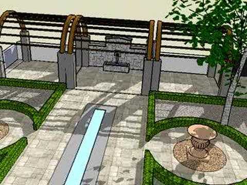 Garden design in 3D using Sketchup - YouTube on Sketchup Garden Design
 id=78574