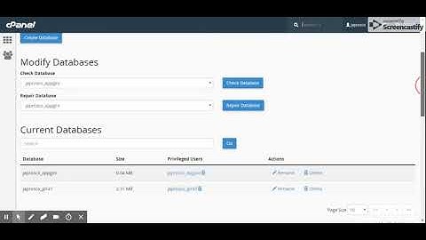 cPanel - Cara Menghapus database melalui cpanel tanpa Phpmyadmin