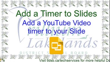 Insert Video Timers into Slides