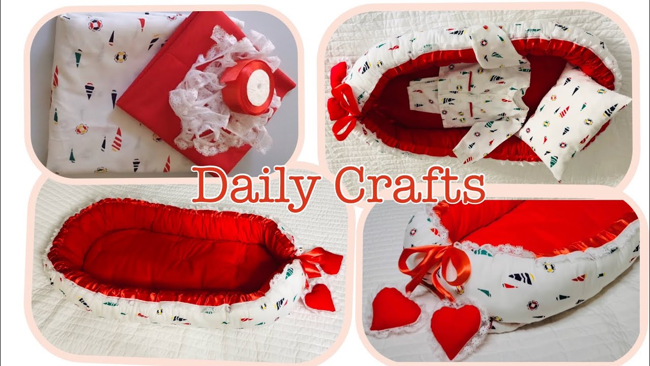 🐣How to make a Baby Nest Baby Nest Tutorial 💫 DIY INFANT BED 🛌 YouTube