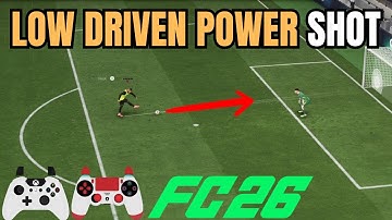 FC 26: Hoe voer je een Low Driven Power Shot uit?