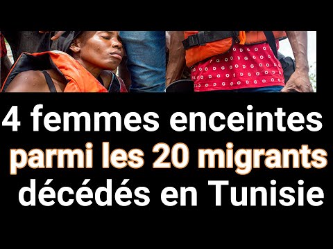 4 femmes enceintes parmi les 20 migrants décédés en Tunisie-Naufrage de migrants en Tunisie
