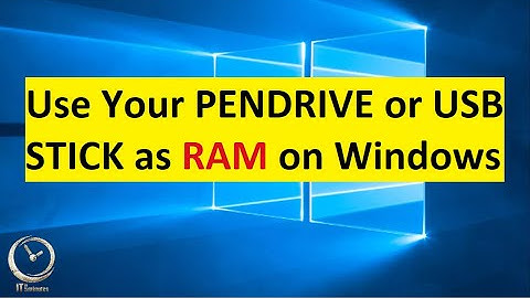 How To Use a USB PEN Drive as a RAM (Windows 10/8/7) 2020 || by ITin5minutes