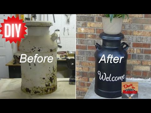 How to Restore a Vintage Milk Can