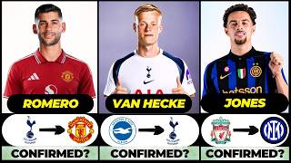 🚨 NEW CONFIRMED TRANSFERS & RUMOURS! 🚨🔥 ft. Van Hecke, Romero, Curtis Jones... etc