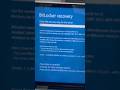 Bypass BitLocker Recovery Key Screen Step by Step #pcrepair #techtips #shorts