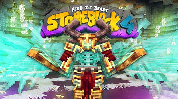 Stoneblock 4 Minecraft Modpack EP19 OP GEAR + Maledictus Boss and ALL Twilight Bosses DONE
