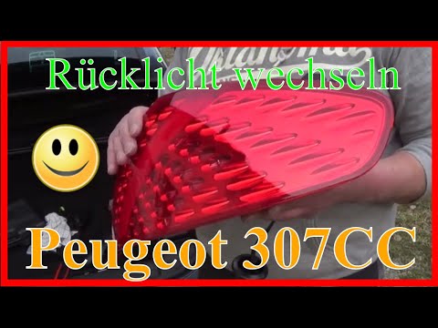 Peugeot 307CC Rückleuchte einbauen 🔧 / How to install a tail light