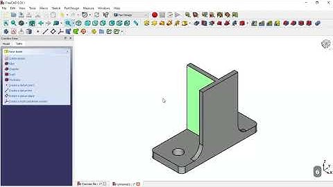FreeCAD Beginners tutorial: practical exercise 21