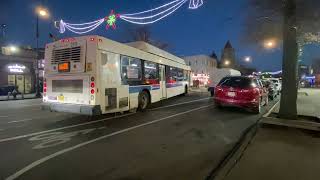 Bxm10 and Bx21 bus action at Morris Park Av/White plains Road.