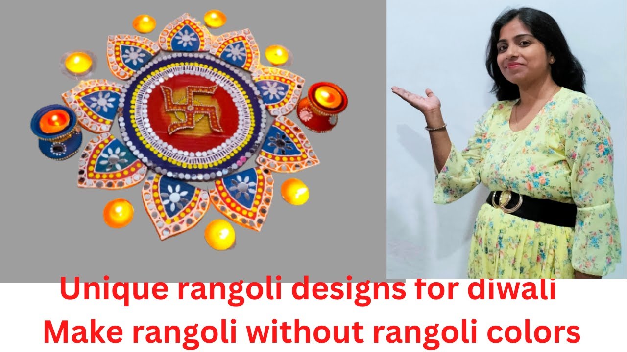 How to make Rangoli designs for Diwali without any hard work! Diwali