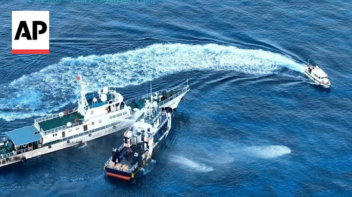 Video shows China's Coast Guard spraying water cannon on Philippine vessel