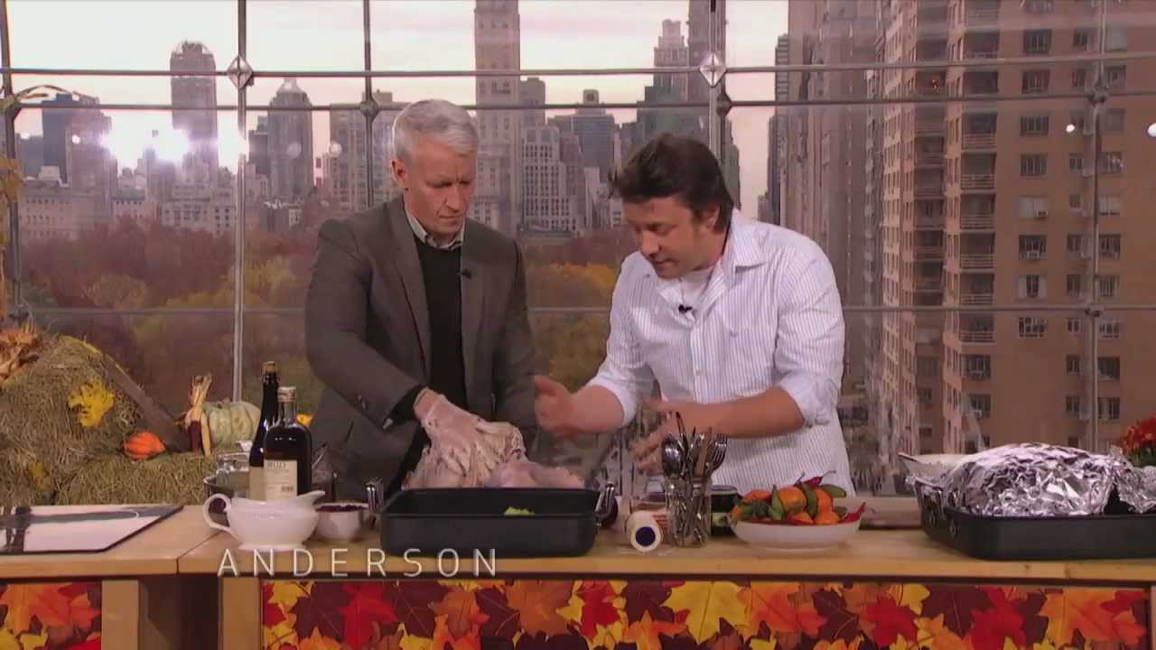 Jamie Oliver Teaches Anderson How to Cook a Turkey - YouTube Jamie Oliver Teaches Anderson How to Cook a Turkey - YouTube