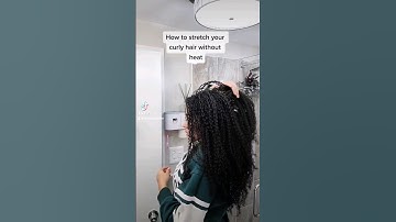 Best Way To Stretch Your Curly Hair *NO HEAT* #shorts #curlyhair #naturalhair #viral