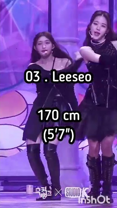 IVE MEMBERS HEIGHT ( SHORTEST TO TALLEST ) #IVE #GAEUL #LIZ #REI #LEESEO #YUJIN #WONYOUNG #ELEVEN