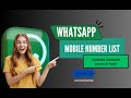 💬 Connect Faster with Verified Country WhatsApp Number Data!