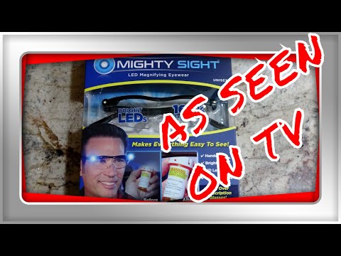 Mighty Sight LED Magnifying Eyewear As Seen On TV Product Review 