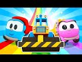 Sing with Leo! The Road Roller song &amp; The Wheels On The Bus song for kids. Nursery rhymes.