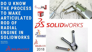 how to make articulated rod of radial engine | Articuled rod in solidworks | solidworks 2016