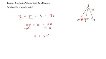 Using the Triangle Angle Sum Theorem