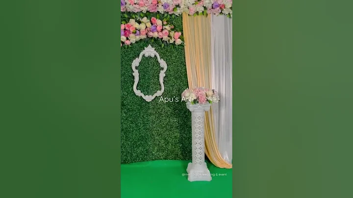 DIY backdrop || #shorts #short #shortvideo #wedding#decor #reels #reel #video #viral #art