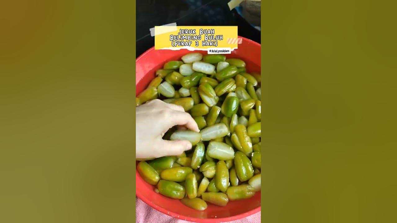 Jeruk Buah Belimbing Buluh. Perap 3 hari dah boleh dimakan. snagat sedap 😁