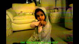 cutie maryam is making an important supplication to become a hafiza