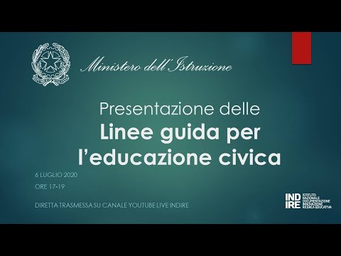Presentazione delle Linee guida per l'educazione civica