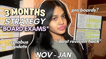 3 Months Left for Boards?!  My REAL Strategy (Nov-Jan Plan You Need 🔥)