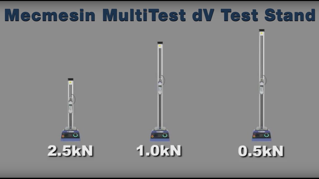 Mecmesin MultiTest dV Test Stand YouTube