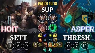 DWG Hoit Sett vs GEN Asper Thresh Sup - KR Patch 10.18