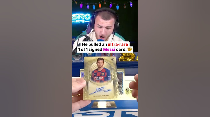 He found an ultra-rare 1/1 Messi signed card! 🤯🔥🐐