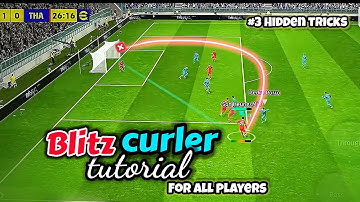 Blitz curler tutorial | How to curl shot in Efootball 2025 mobile