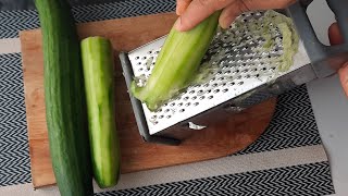 grated cucumbre recipe ‼️concombre râpé ?? recette facile le goût est plus que merveilleux