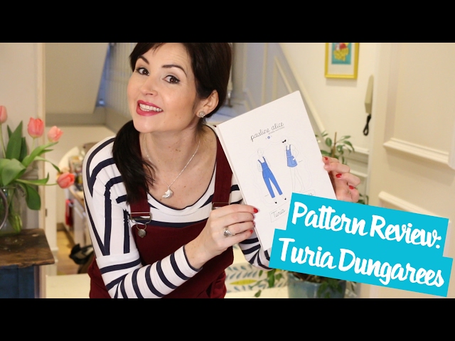 Pattern Review: Pauline Alice Turia Dungarees with Maternity Hack class=