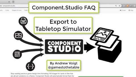 Export to Tabletop Simulator - Component.Studio FAQ - E6